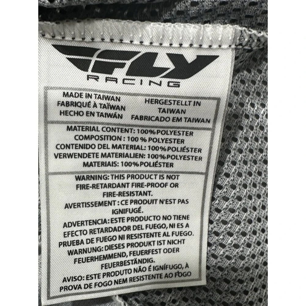Fly Racing Performance‎ Jersey Men's Size Medium Black Long Sleeve Moto X EUC